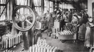 Munitionsfabrik im 1. Weltkrieg